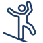 Icone de pessoa se equilibrando